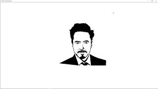 Drawing Tony stark using python|#python Wealth