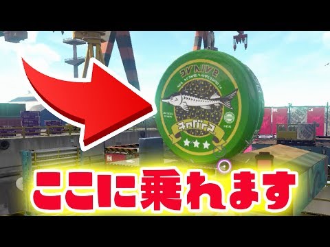100万分の1の確率で乗れる奇跡の場所に乗ってみたい！！！！【スプラトゥーン２】ネタ企画