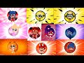 Miraculous Chibi All Girls Together Transformation || 10 Girls Together Chibi Transformation.