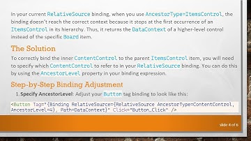 Solving the Binding Dilemma in WPF: How to Access Parent ItemsControl Item from ContentControl