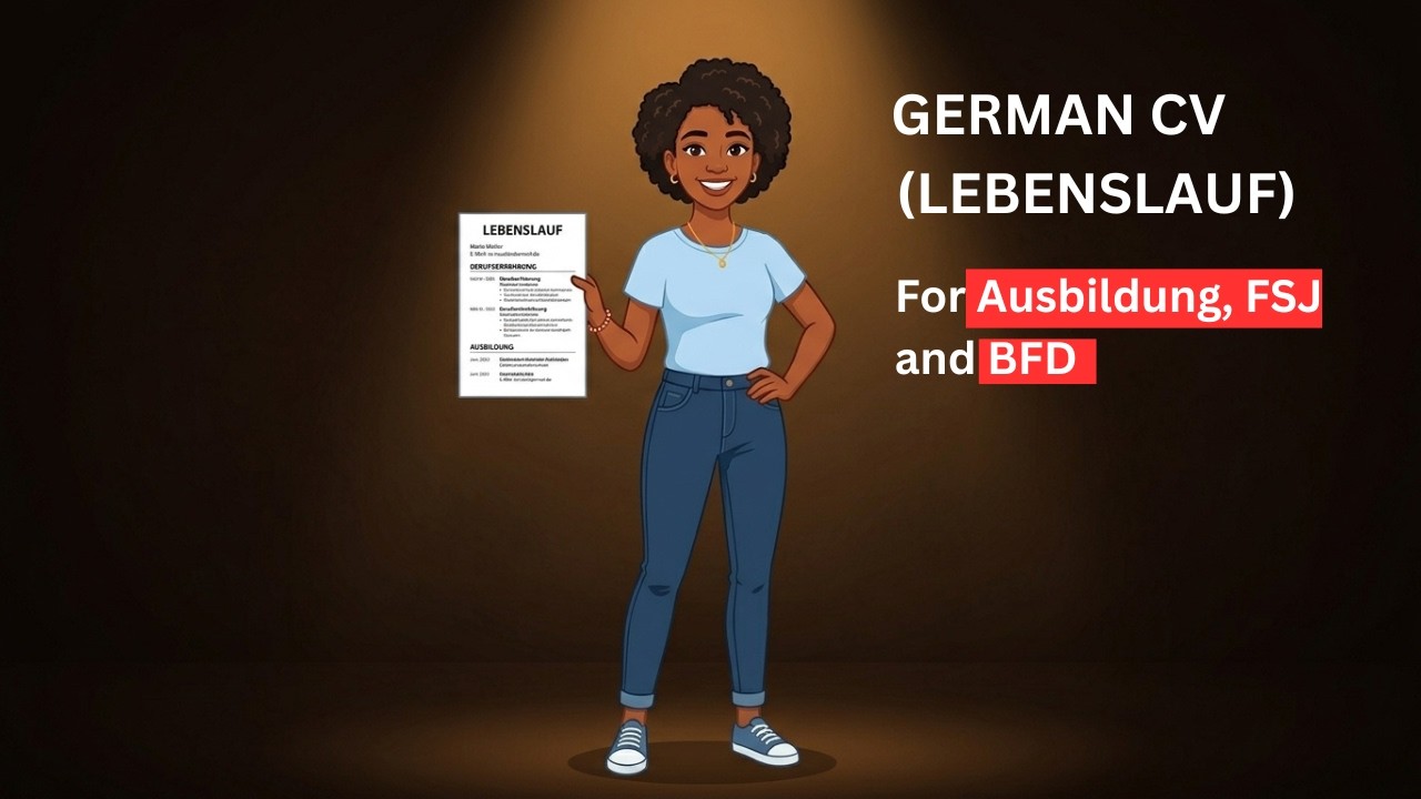 How to Write a German CV (Lebenslauf) for Ausbildung & FSJ | 2025 ...