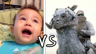 Baby sounds vs tauntaun sounds