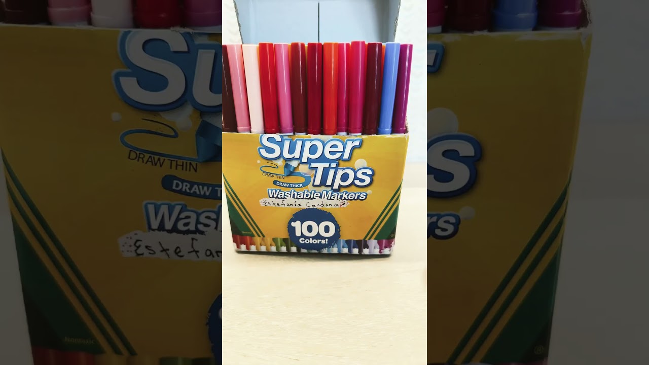 ✨Crayola supertips 100 swatch! ✨