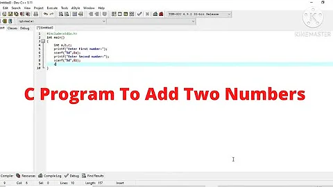 C Program - To Add Two Numbers || For Beginners