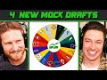 Wheel of Mock Drafts 2 (Four 3-Round Mock Drafts)