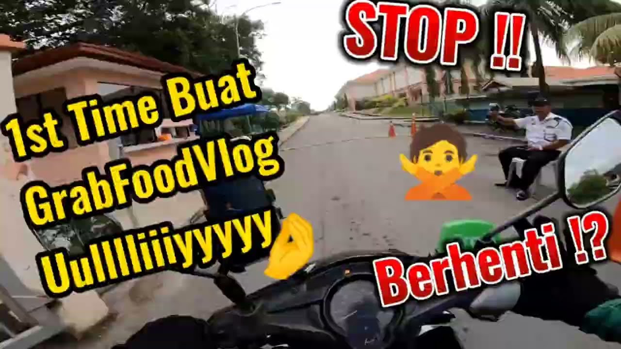 GRAB FOOD SABAH | 1ST TIME BUAT DELIVERY FOOD MOTOVLOG . ( KOTA KINABALU , SABAH )