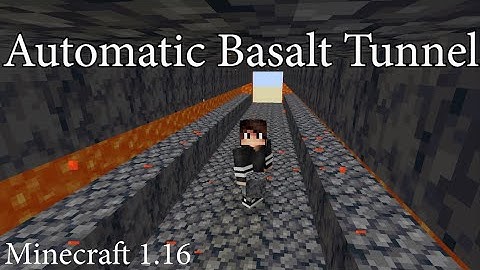 Automatic Basalt Tunneling Machine | Minecraft 1.16