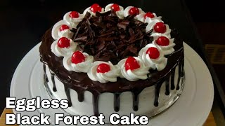 Black Forest Cake | Eggless Cake | 1 kg Black Forest Cake | Without Butter, Condensed milk, Curd