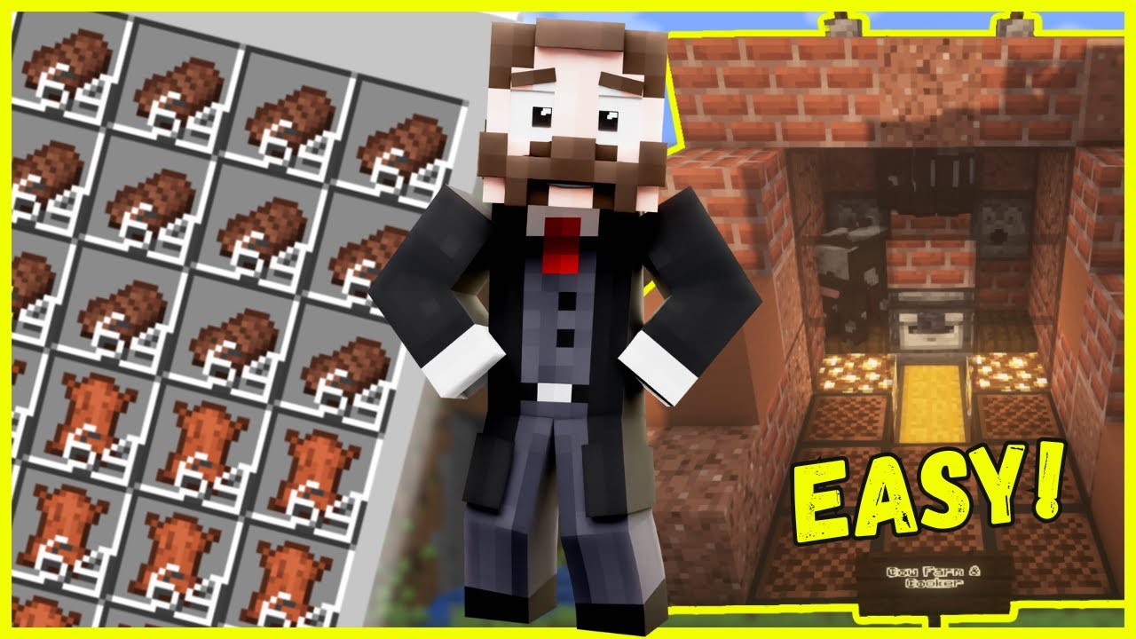 Easy Automatic Cow Cooker Minecraft Java 1.20
