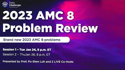 2023 AMC 8 LIVE Solve Part 1