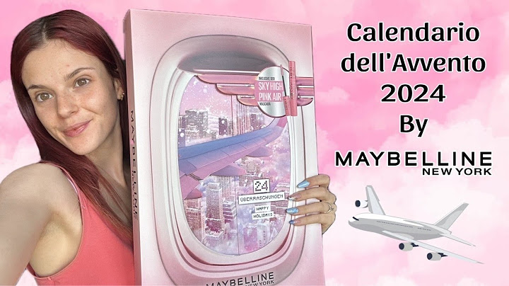 CALENDARIO DELL'AVVENTO MAYBELLINE 2024✈️☁️❄️