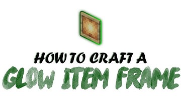 How To Craft A Glow Item Frame In Minecraft #Shorts