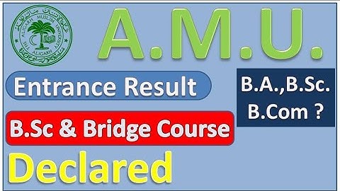 amu results 2022 amu entrence exam 2022 amu results released amu ba bsc entrence results2022 release