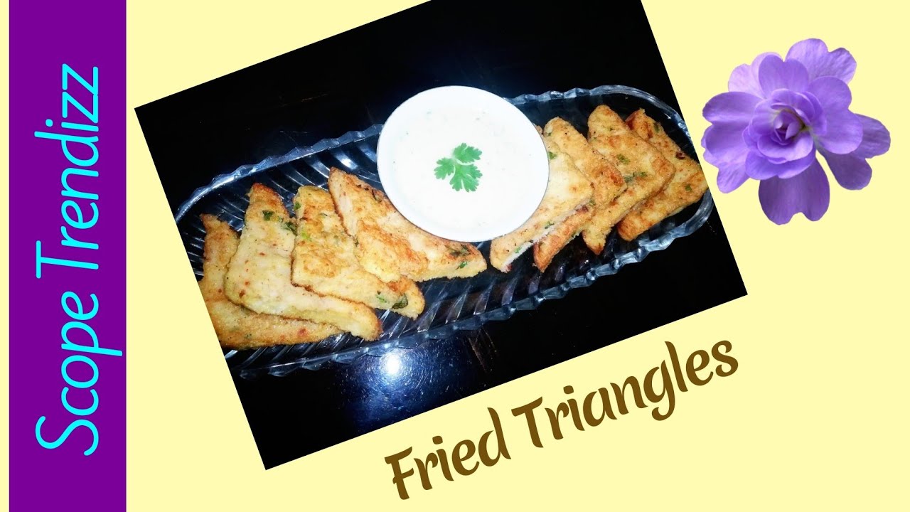 Fried Triangles l Potato Triangles l Snacks l Scope Trendizz YouTube
