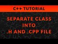 Header &amp; Implementation File for C++ Classes | C++ Tutorial