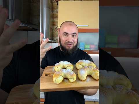 Нежные Рогалики #рецепты #рецепт #food #еда #fastfood #yemek #пп #сдоба #streetfood #блюдо
