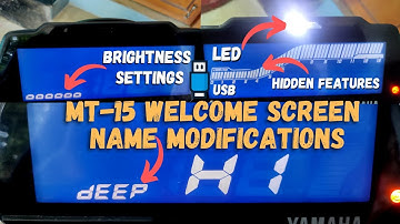 YAMAHA MT-15 BS6 Change "Hi Buddy" Welcome Screen Display Name | Instrument Cluster Hidden Features⚡