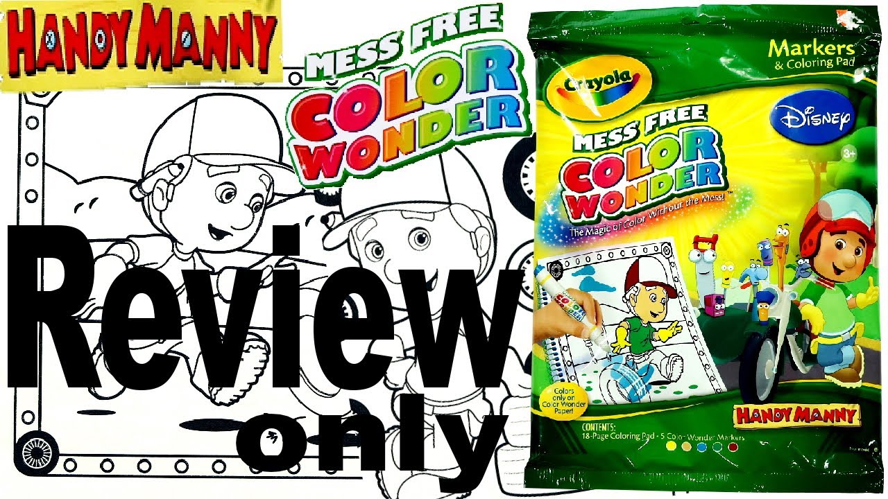 Crayola Color Wonder Handy Manny Markers & Coloring Pad