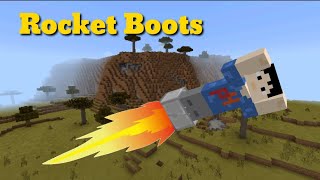 How to make a Rocket Boots in Minecraft PE Tutorial (Command Block Creation) no mod