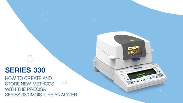 How To Create And Store New Methods With The Precisa Series 330 XM Moisture Analyzers