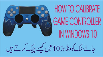 How to calibrate game controller in windows 10