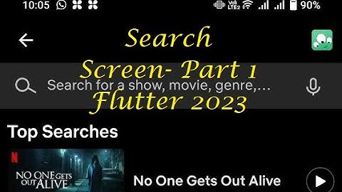 Search Screen PART 1 | Netflix Clone UI using Flutter | In One GO | Watch In 2x Speed | Easy Pizzy |
