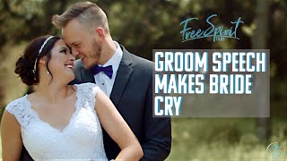 Groom Gives Touching Speech At Wedding That Moves Bride And Guest To Tears // Kansas Wedding