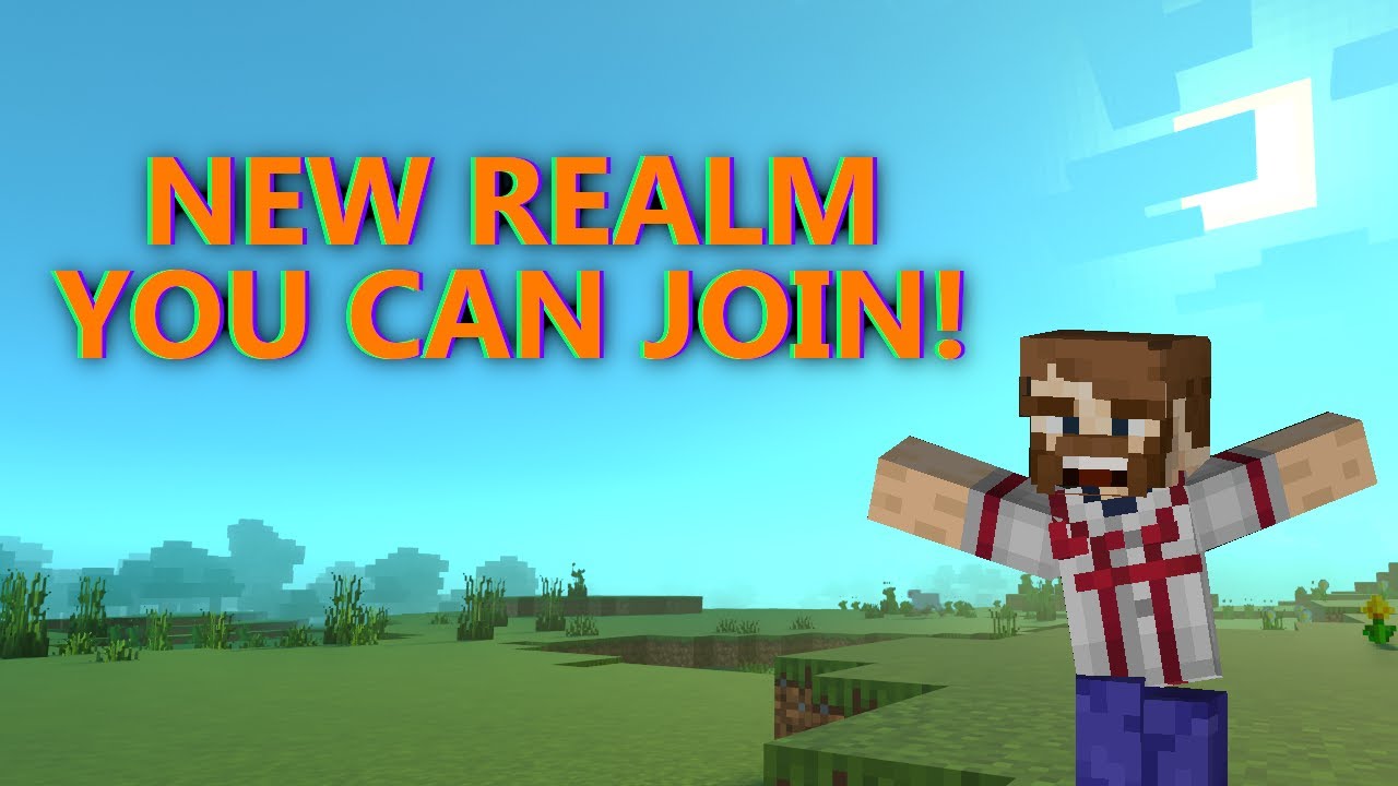 Minecraft - LIVE - New Realm BEDROCK EDITION - YouTube