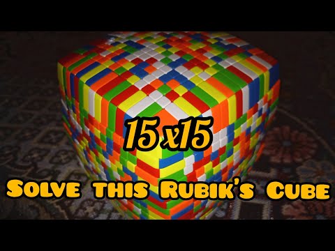 Solving the world's largest Rubik's cube😱😱