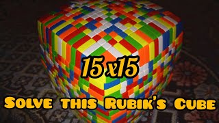 Solving the world's largest Rubik's cube😱😱