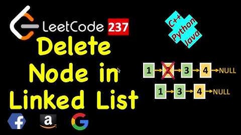 Delete Node in a Linked List | LeetCode 237 | C++, Java, Python