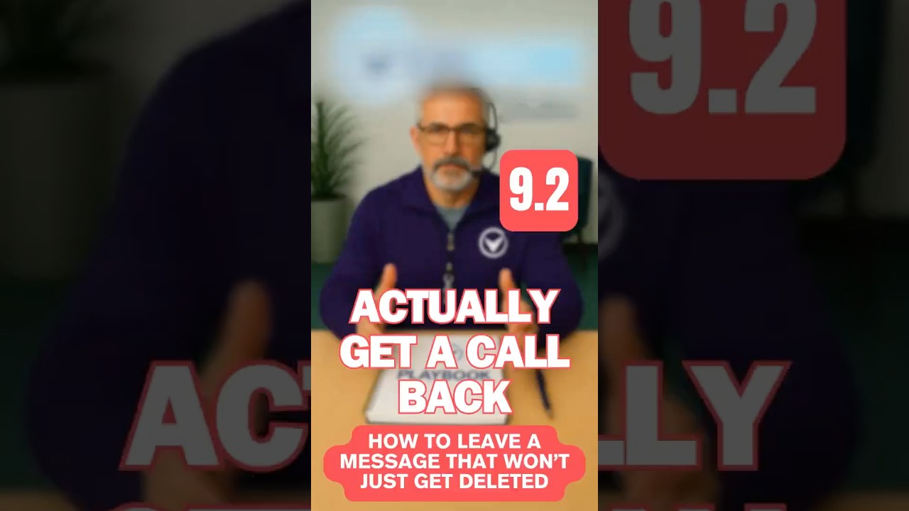 The 15 Second Message That Gets a Call Back - Coach Corey