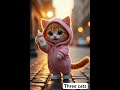 Cute cat dance video #threecats #catvideos #dubidubidu #funnycatvideos #catdancing