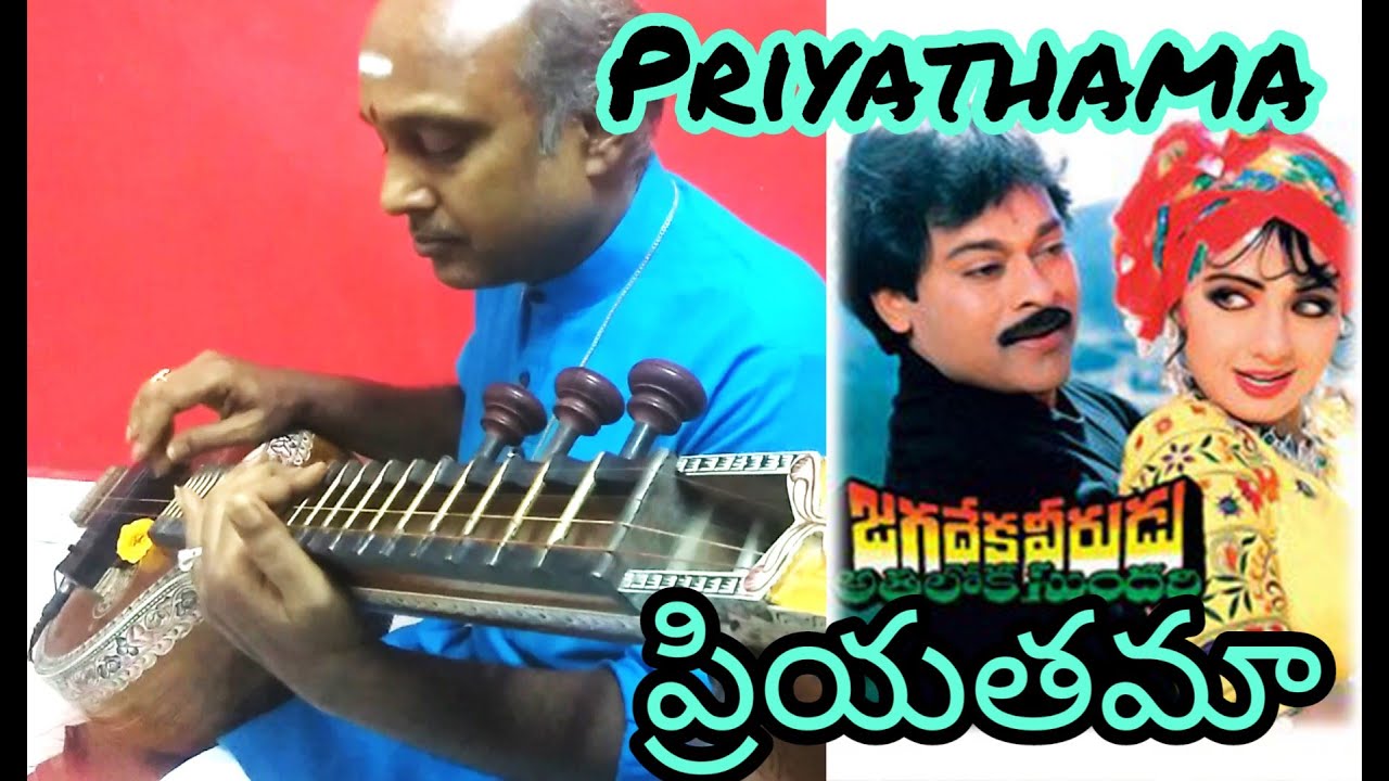 Priyatama song    Veena Instrumental Cover  team Veena Vaani Orchestra