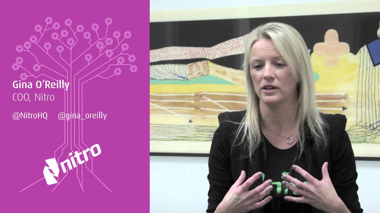 Gina O'Reilly, Nitro @ SVForum's "Women in Tech Festival", discussing Women in Technology