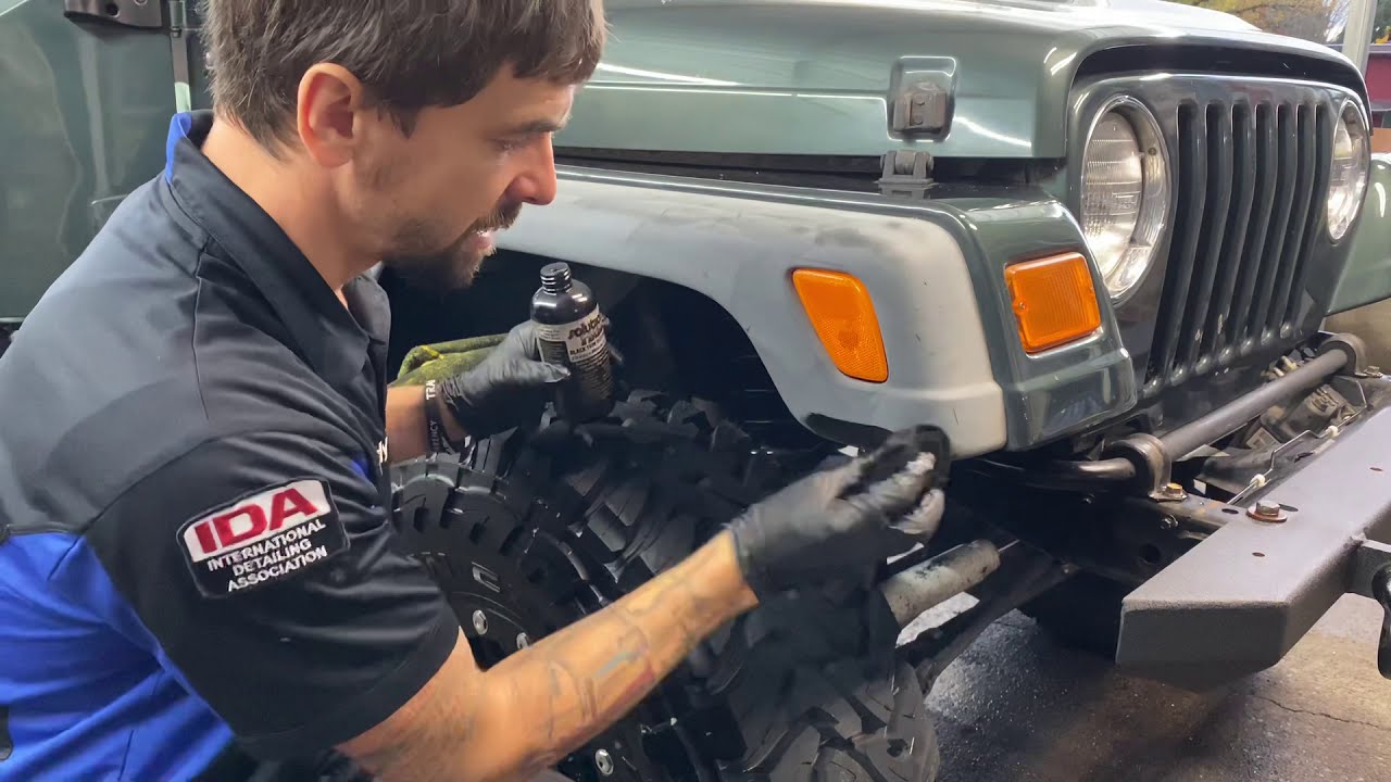 Jeep Wrangler Black Fender Restoration - YouTube