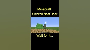 Minecraft | How to make Chicken Nest Hack #shorts