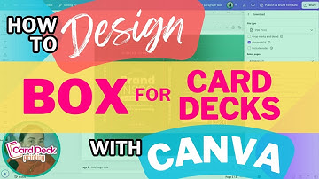 How to SET-UP & DESIGN a BOX for your CARD DECK using CANVA & where to PRINT in the USA... LETS GO!!