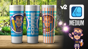 Affinity Designer v2 Tutorial - Mockups - Create an adjustable Tumbler Mockup - corrected version