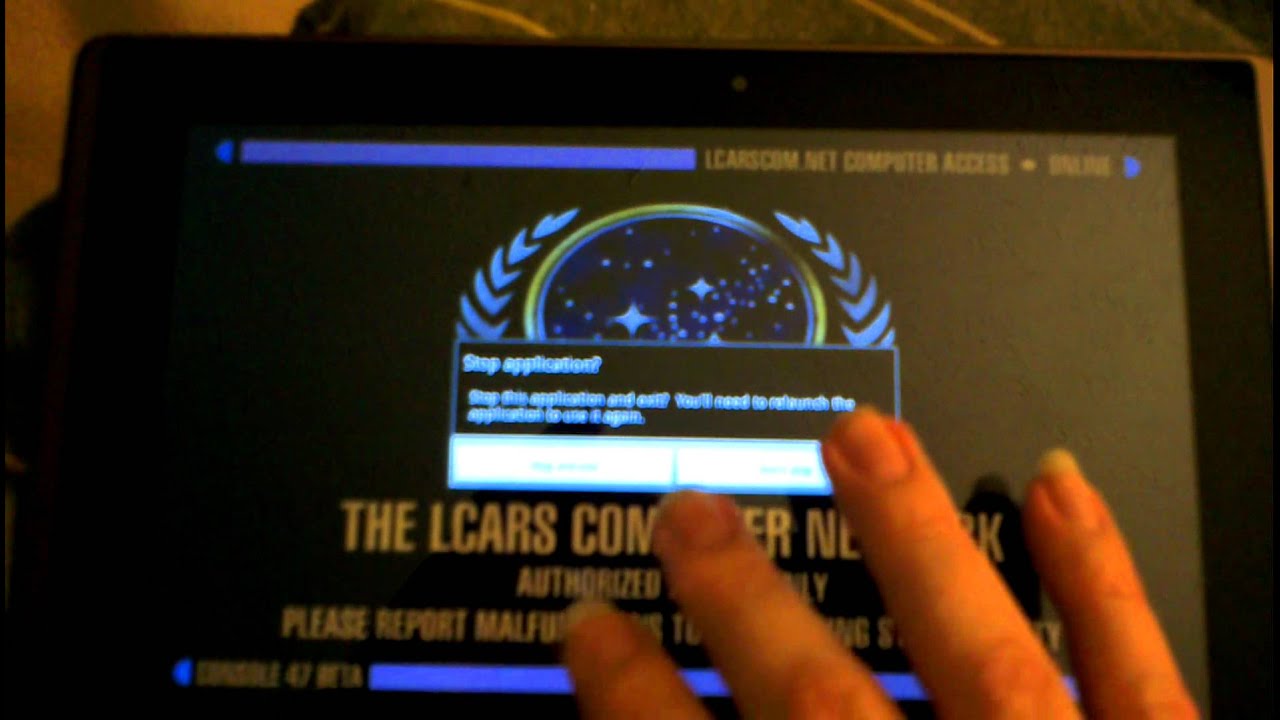 LCARS Computer Network simulation on Asus Eee Pad TF101 - YouTube