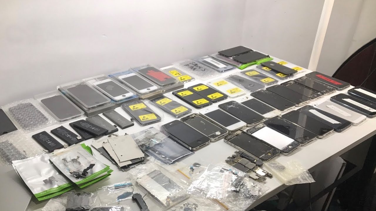 Huge Lot of iPhones & iPhone Parts for $80 - YouTube