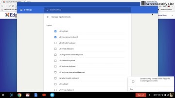 How to make a macron above the e for Latin students on a Chromebook
