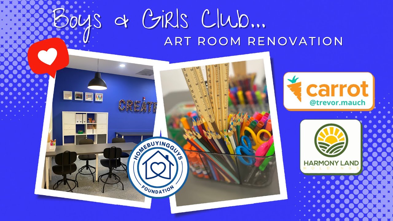 Boys & Girls Club Art Room Reno is Completed! 🙌🏻