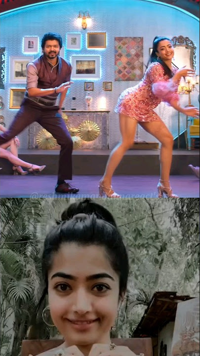 Reshmika Mandanna dance with vijay thalapathy on varisu movie #shorts #youtubeshorts #song #dance