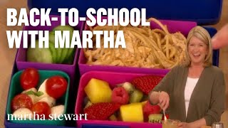 Marthas Favorite Back to School Lunches | Sandwiches, Snacks, and Sweets @MarthaStewart