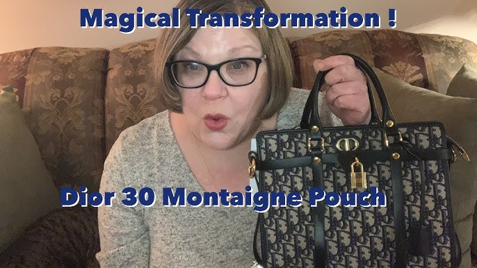 DIOR 30 Montaigne Chain Bag Unboxing  Blue Dior Oblique Jacquard 