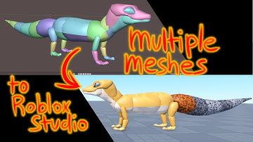 How to import MULTIPLE MESHES from Blender to Roblox
