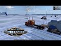 Wind Turbine Nacelle hauling in snowy Colorado * ATS * Timelaps