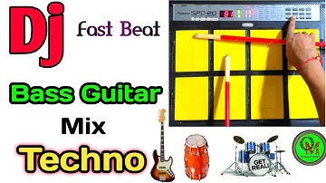 Dj Patch Fast Beat | Bass Guitar mix Techno | Octapad music |