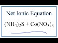 Net Ionic Equations and Spectator Ions